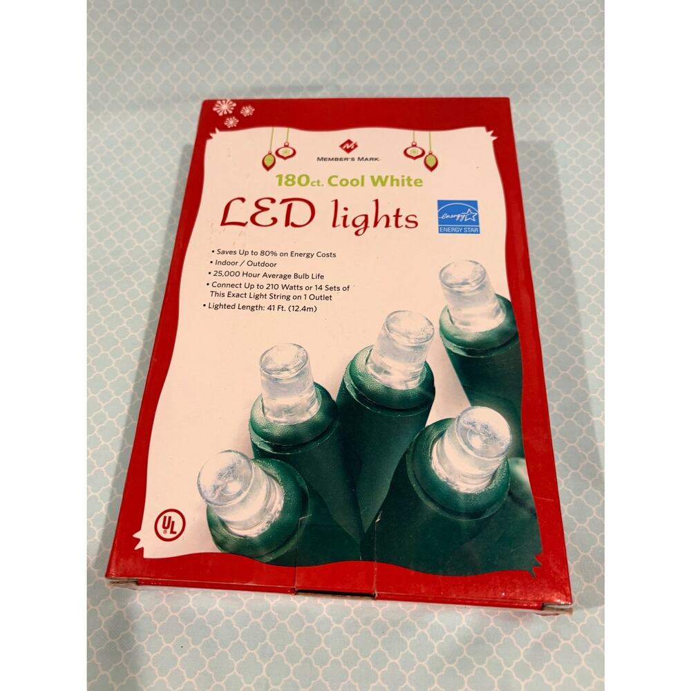 Members Mark‎ 180 ct Cool White LED lights